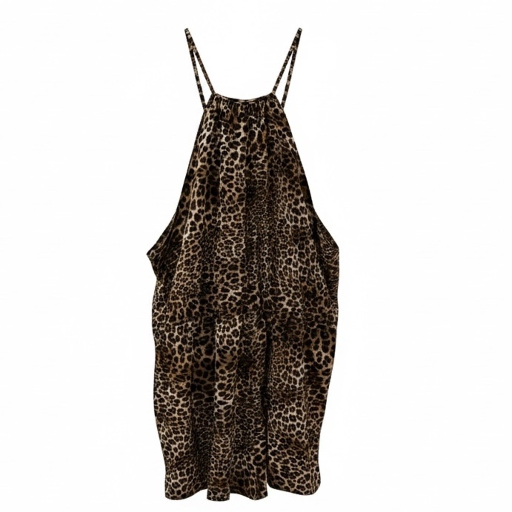 SHEIN Curve Leopard Romper